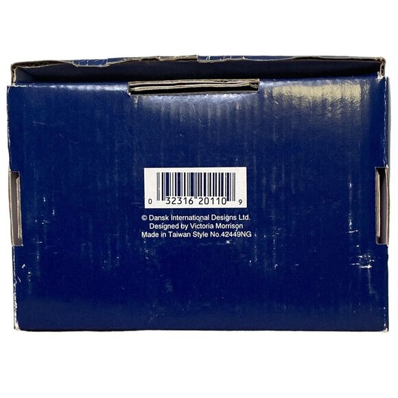 DANSK Napkin Rings Set of 4 Ceramic Nordic Garden Floral with Trellis Pattern - Picture 9 of 11